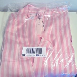 Victoria’s Secret Satin Robe - New with Tags! - M/L - Pink Stripe